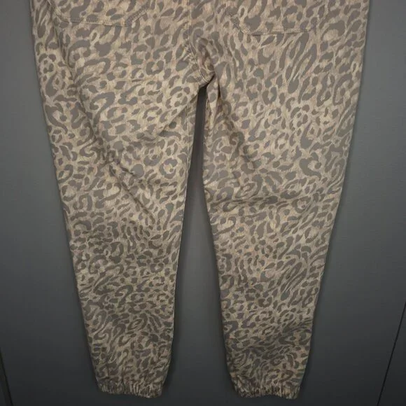 New Paige Mayslie Jogger Pants in Tortoise Shell Cheetah size 29